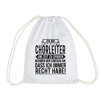 Chorleiter Dirigent Chor Gesangschor - Turnbeutel - Weiß - Vorne