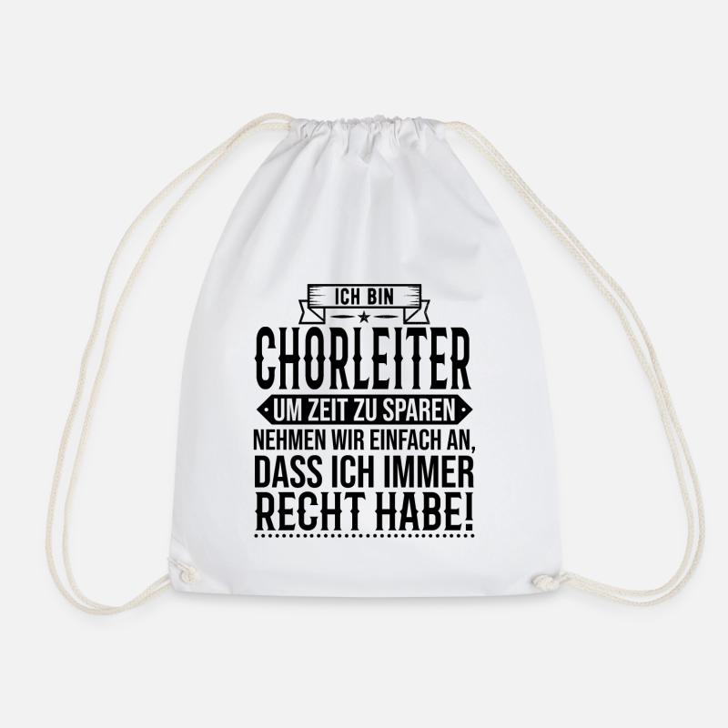 Chorleiter Dirigent Chor Gesangschor - Turnbeutel - Weiß