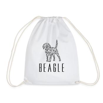 Beagle lover owner dogs gift - Drawstring Bag - white - Front