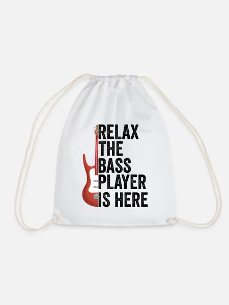 Electric bass bass bassist bass guitarist gift - Drawstring Bag - white