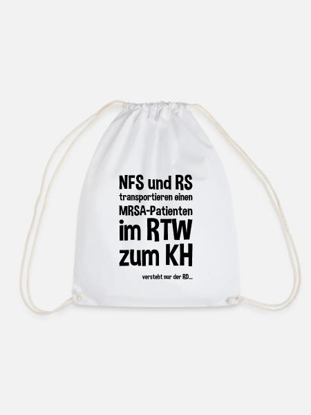 Notfallsanitäter Rettungssanitäter Spruch - Turnbeutel - Weiß