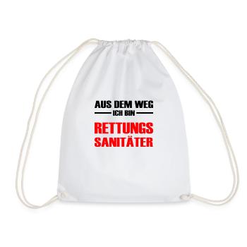 Aus dem Weg Ich bin Rettungssanitäter Sanitäterin - Turnbeutel - Weiß - Vorne