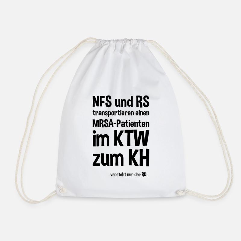 Notfallsanitäter Rettungssanitäter Spruch - Turnbeutel - Weiß