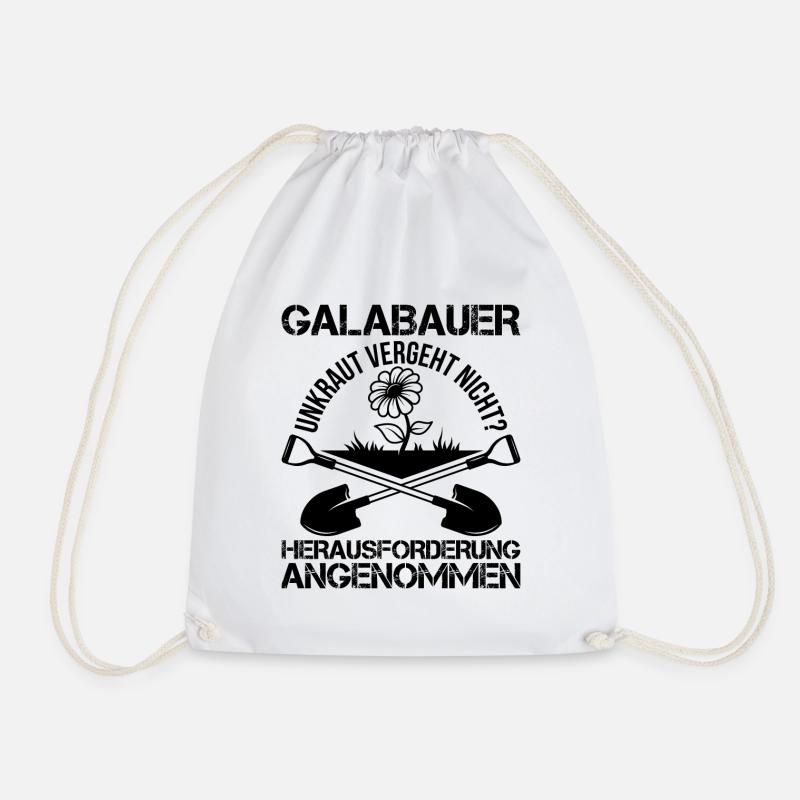 Galabau Galabauer Handwerker - Turnbeutel - Weiß