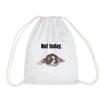 Bernese Mountain Dog Gift - Drawstring Bag - white - Front