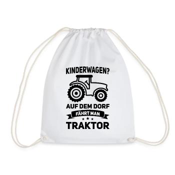 Landwirtschaft Nachwuchs Landwirt Kinder Traktor - Turnbeutel - Weiß - Vorne