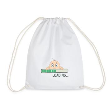 Loading Young pregnancy Expectant mother - Drawstring Bag - white - Front