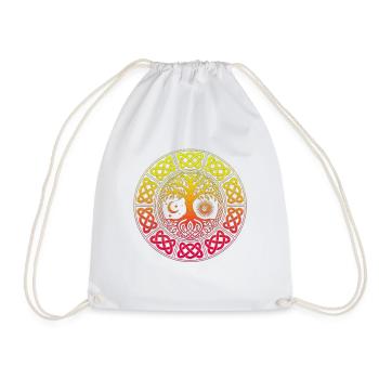 Yggdrasil Arbre de Vie Viking Symbole nordique - Sac de sport léger - blanc - Devant