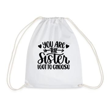 Tu es la sœur que j’ai choisie - Sac de sport léger - blanc - Devant