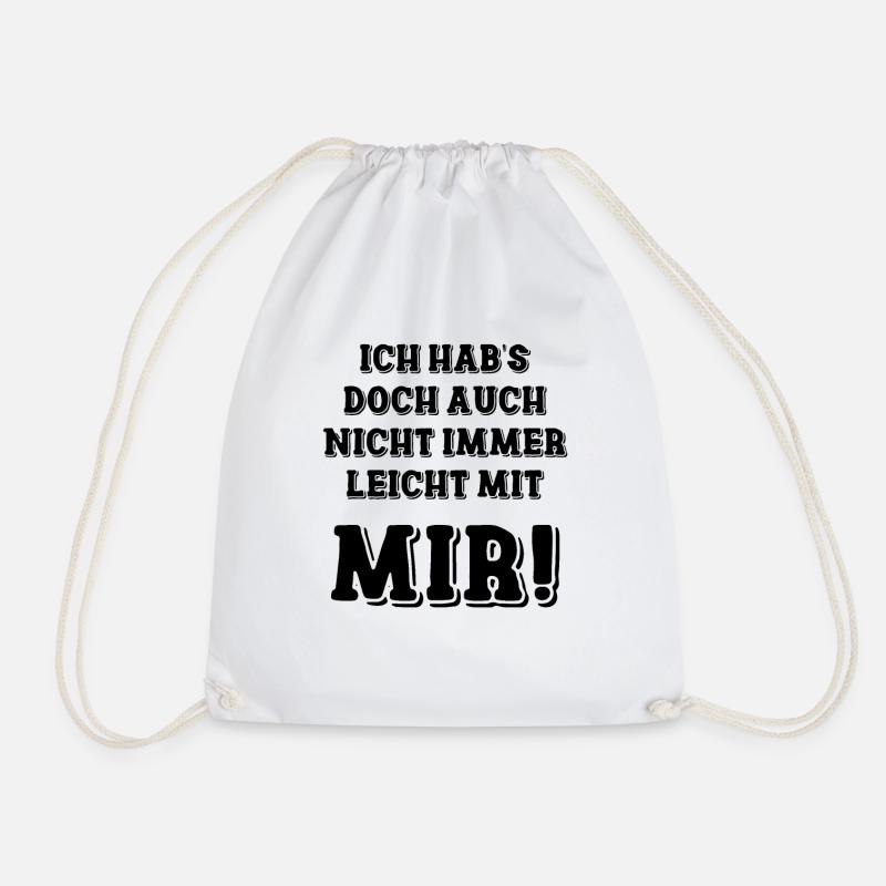 Nicht Immer Leicht Mit Mir Lustiges Geschenk - Turnbeutel - Weiß