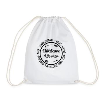 Childcare Worker Child Care Provider Gift - Drawstring Bag - white - Front