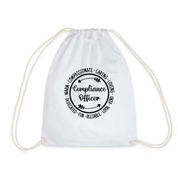 Cadeau amusant de travailleur essentiel pour l’agent de conformité - Sac de sport léger - blanc - Devant