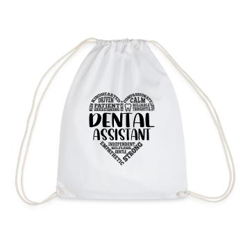 Assistant dentaire Dentiste Hygiéniste Dentisterie - Sac de sport léger - blanc - Devant