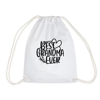 Best Grandma Ever Mimi Granny Grammy grandmother - Drawstring Bag - white - Front
