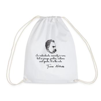 Quotes about nietzsche - Turnbeutel - Weiß - Vorne
