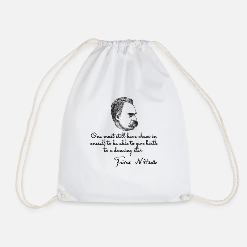 Philosopher nietzsche - Turnbeutel - Weiß