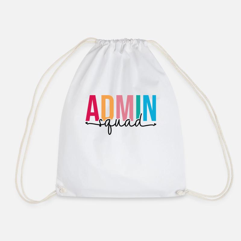 Admin Squad Verwaltungsassistent Admin Team - Turnbeutel - Weiß