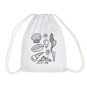 Mussels - Drawstring Bag - white - Front