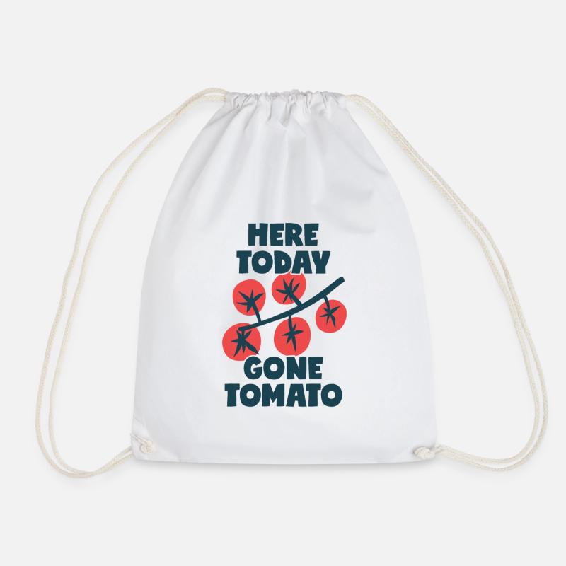 Here Today Gone Tomato - Turnbeutel - Weiß