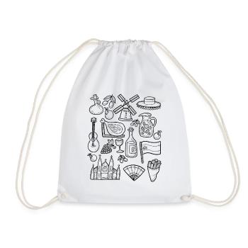 Spain - Drawstring Bag - white - Front
