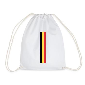 Belgian flag Belgium Flag Belgian Belgian - Drawstring Bag - white - Front