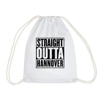 Gerade Outta Hannover - Turnbeutel - Weiß - Vorne
