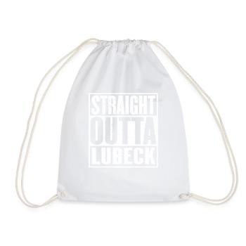 Straight Outta Lübeck - Turnbeutel - Weiß - Vorne