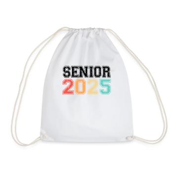 Senior 2025 Rétro Vintage - Sac de sport léger - blanc - Devant