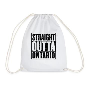 Straight Outta Ontario Vintage - Sac de sport léger - blanc - Devant