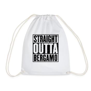 Direkt Outta Bergamo - Turnbeutel - Weiß - Vorne