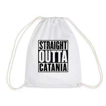 Straight Outta Catania - Drawstring Bag - white - Front