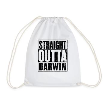Direkt Outta Darwin - Turnbeutel - Weiß - Vorne