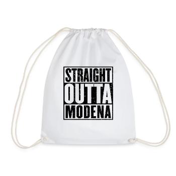 Gerade Outta Modena - Turnbeutel - Weiß - Vorne
