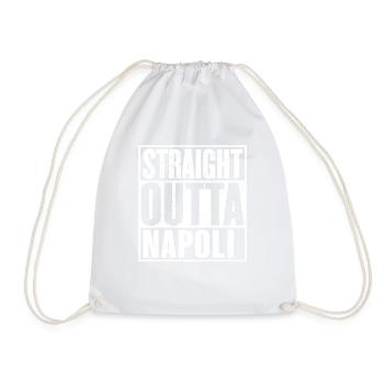 Direkt Outta Napoli - Turnbeutel - Weiß - Vorne