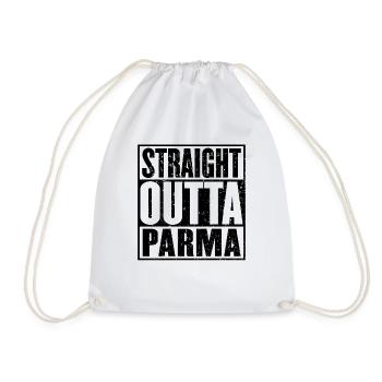 Gerade Outta Parma - Turnbeutel - Weiß - Vorne
