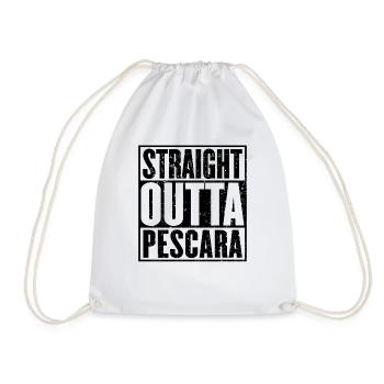 Droite Outta Pescara - Sac de sport léger - blanc - Devant