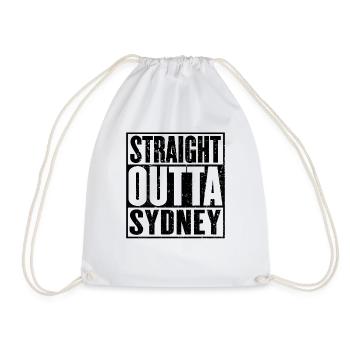 Gerade Outta Sydney - Turnbeutel - Weiß - Vorne