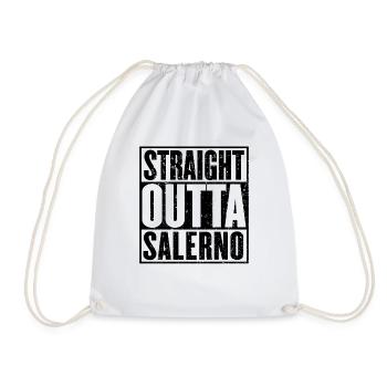 Gerade Outta Salerno - Turnbeutel - Weiß - Vorne