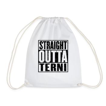 Straight Outta Terni - Drawstring Bag - white - Front