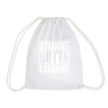 Droit Outta Logroño - Sac de sport léger - blanc - Devant