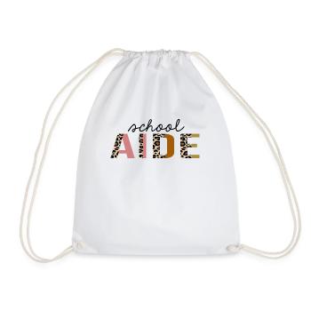 Aide scolaire Leopard Print Drôle - Sac de sport léger - blanc - Devant