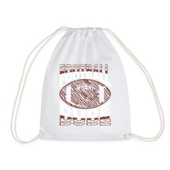 Footballl Dude American Football US Sport - Turnbeutel - Weiß - Vorne