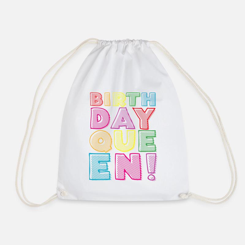 Tochter Geburtstag Birthday Queen! Mädchen - Turnbeutel - Weiß