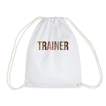 Trainer - Drawstring Bag - white - Front