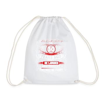 Quand Dieu m’a créé il y a 30 ans, Lustiger 30. - Sac de sport léger - blanc - Devant