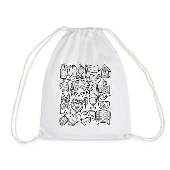 Festival de la bière en octobre - Munich, Bavière, Allemagne - Sac de sport léger - blanc - Devant