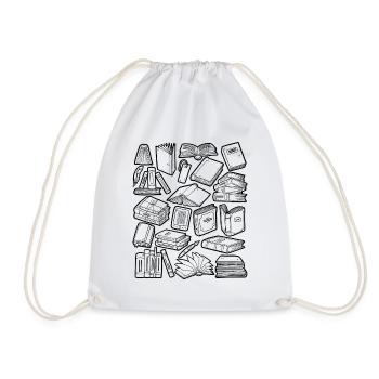 Livres Doodle - Sac de sport léger - blanc - Devant