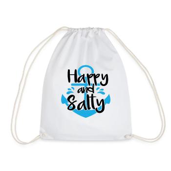 Support de protection de la mer heureuse et salée - Sac de sport léger - blanc - Devant