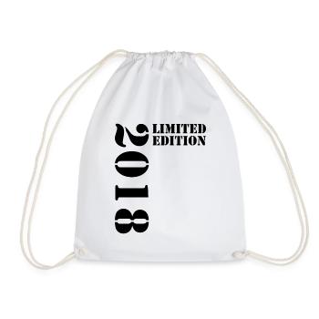 2018 Limited Edition Birthday Gift Decoration - Drawstring Bag - white - Front