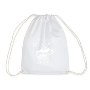 Aesthetic Goblincore and Dark Cottagecore Mushroom - Drawstring Bag - white - Front